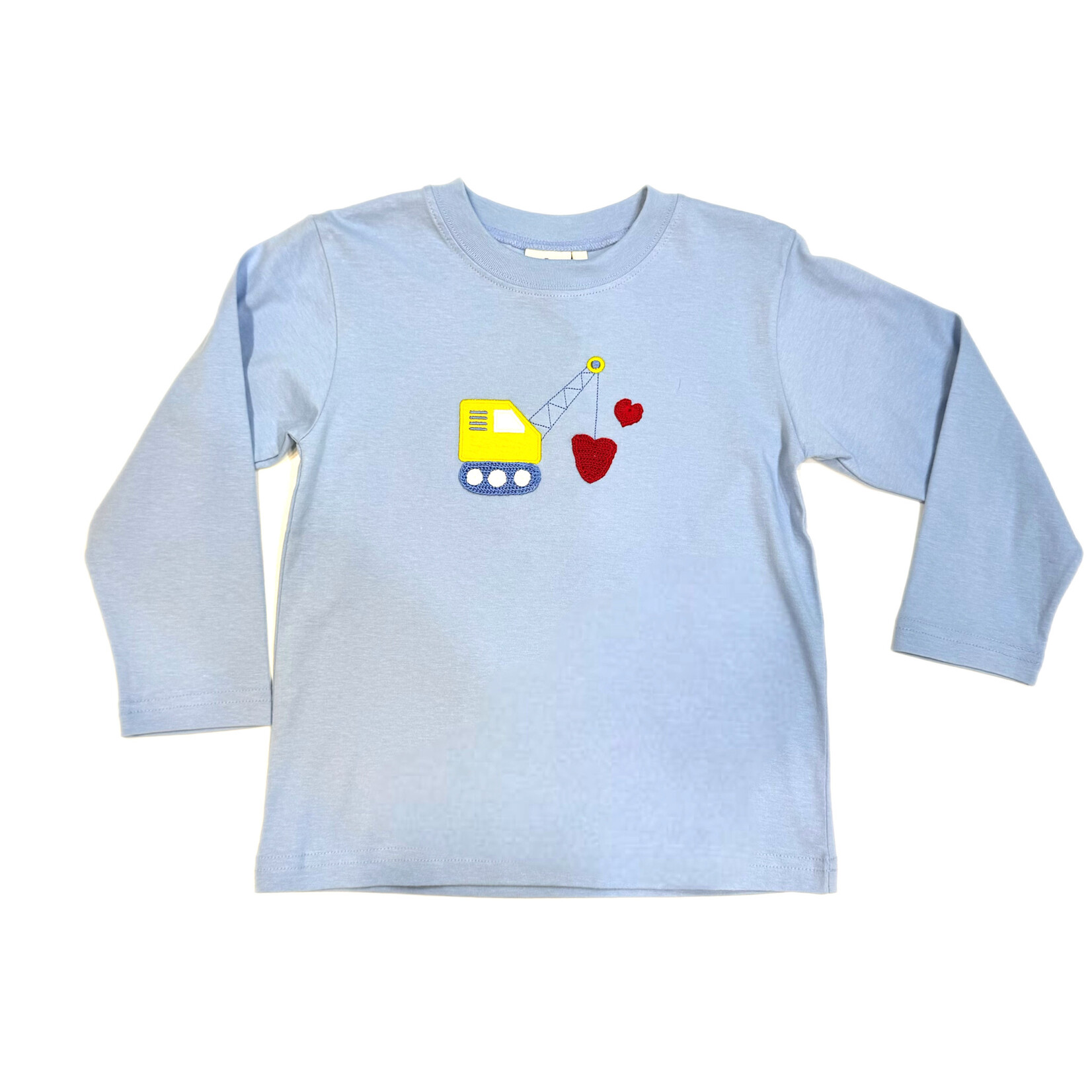 Luigi Kids Blue Crane Heart Shirt