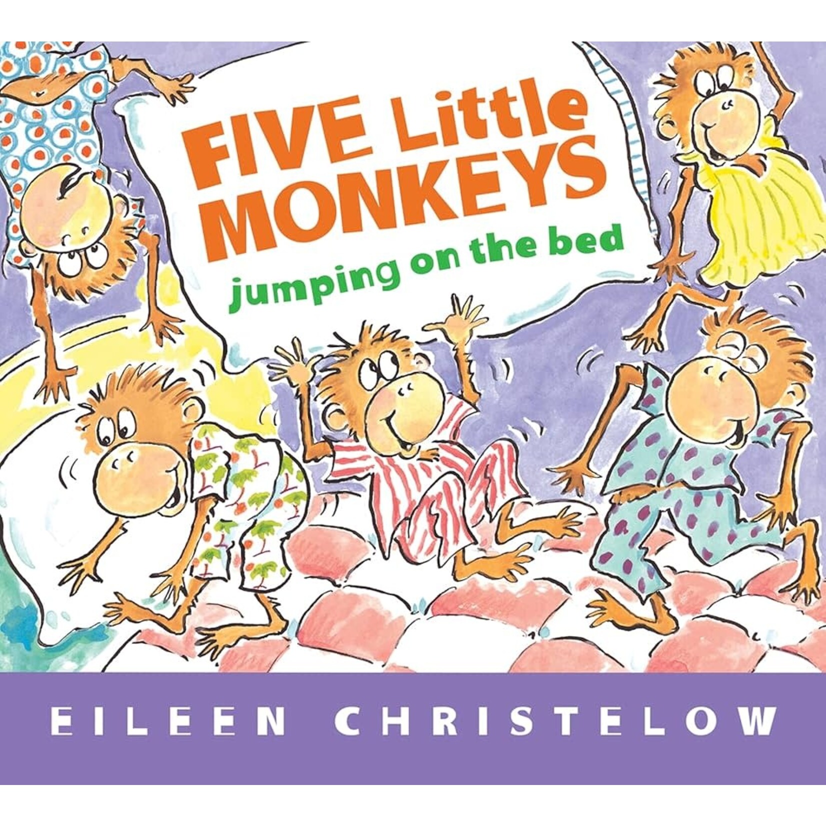 Harper Collins 5 Little Monkeys Jumping On Bed