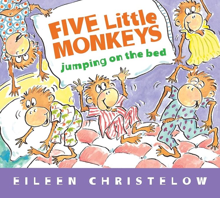 Harper Collins 5 Little Monkeys Jumping On Bed
