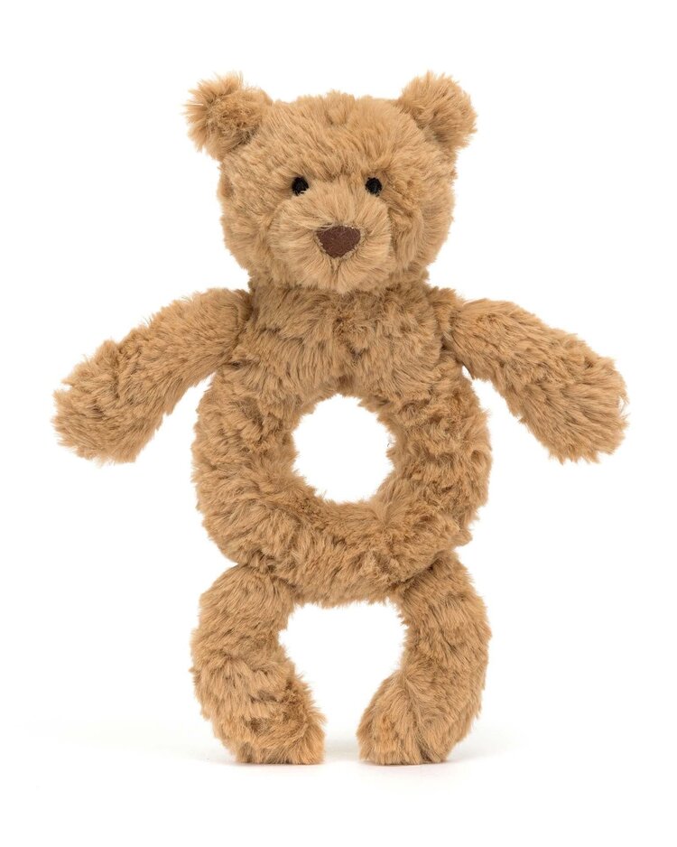 Jellycat Bartholomew Bear Ring Rattle