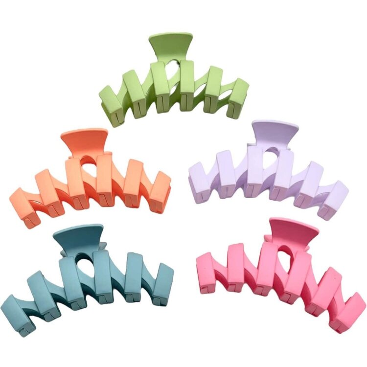 Mavi Bandz Pastel Zig Zag Claw Clip