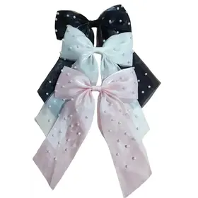 Mavi Bandz Long Pearl Hair Bows