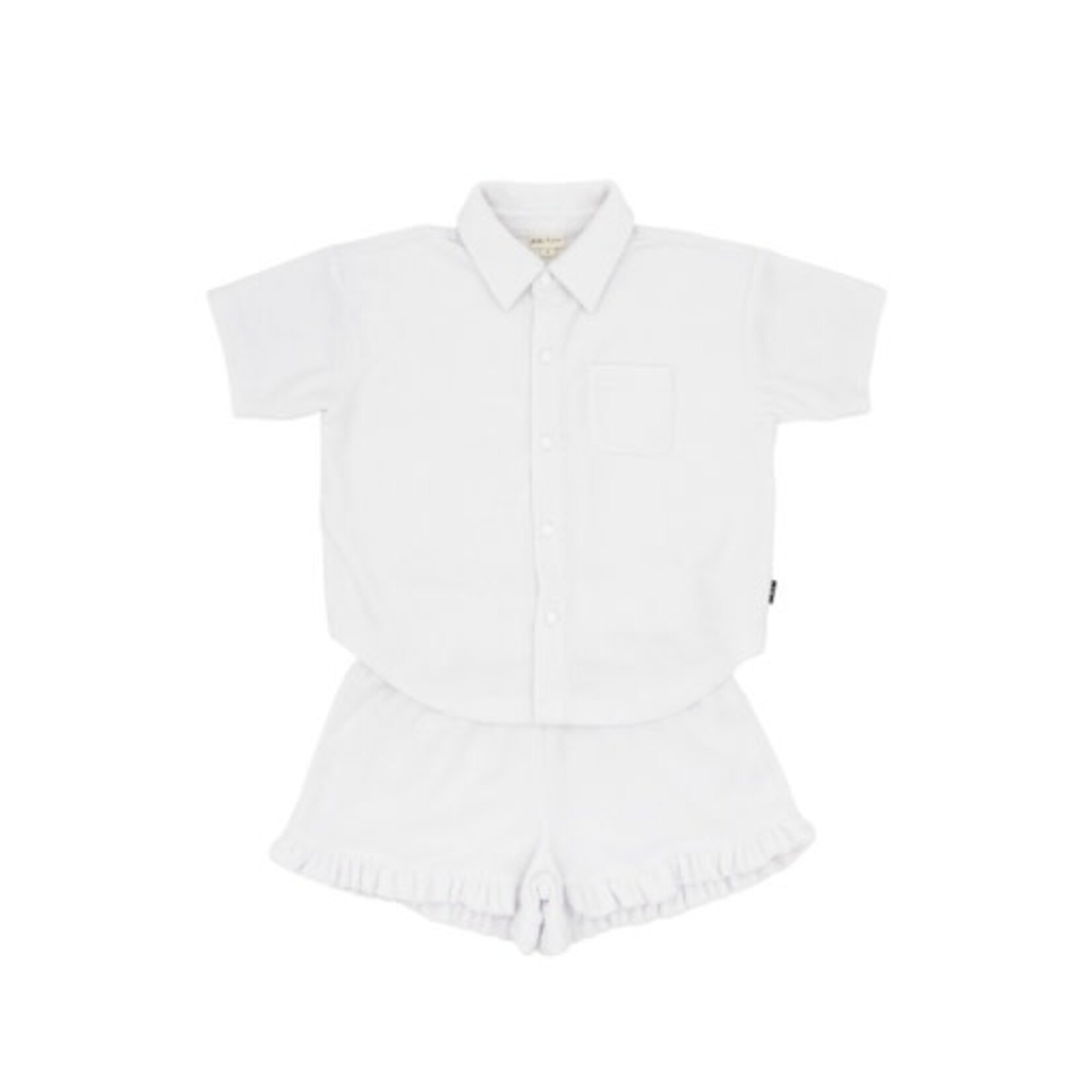 FEATHER 4 ARROW White Terry Ruffle Short