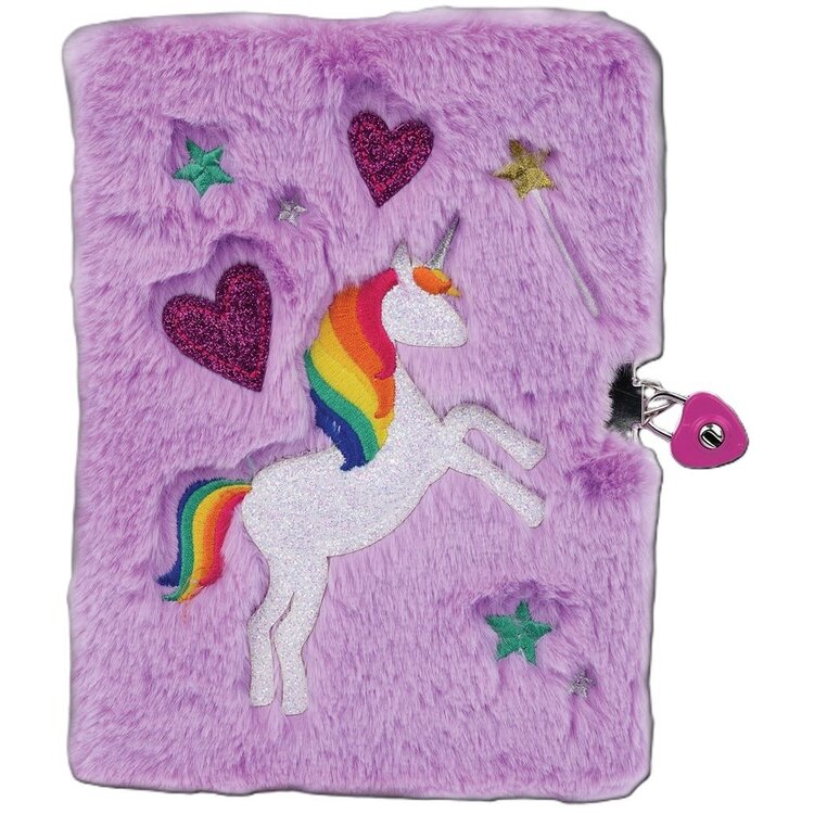 Iscream Magical Unicorn Lock & Key Furry Journal