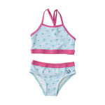 Prodoh Palm Tree Stripe Racerback Bikini
