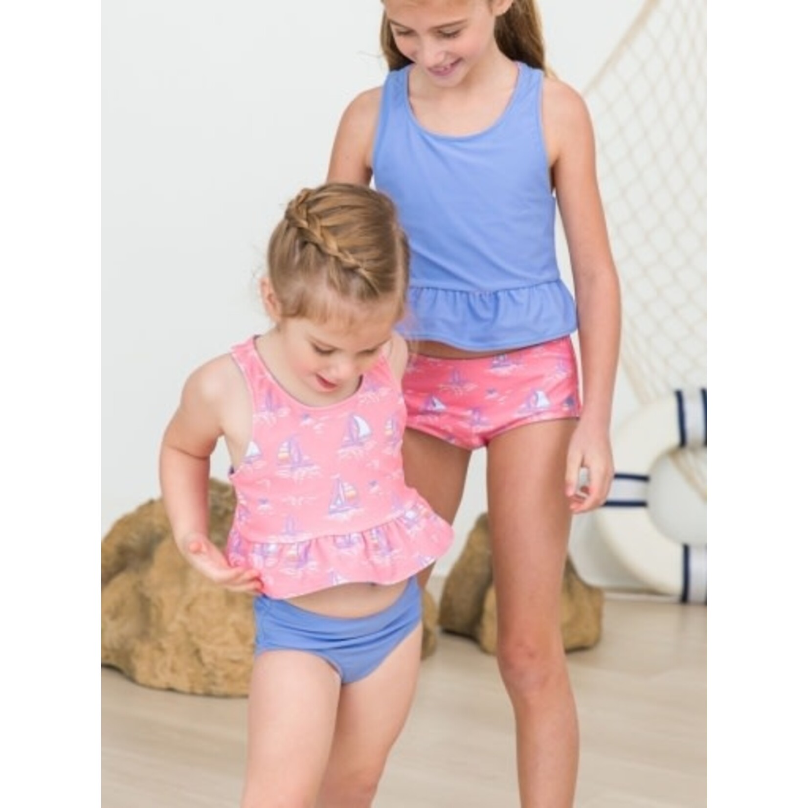 Reversible Peplum Tankini