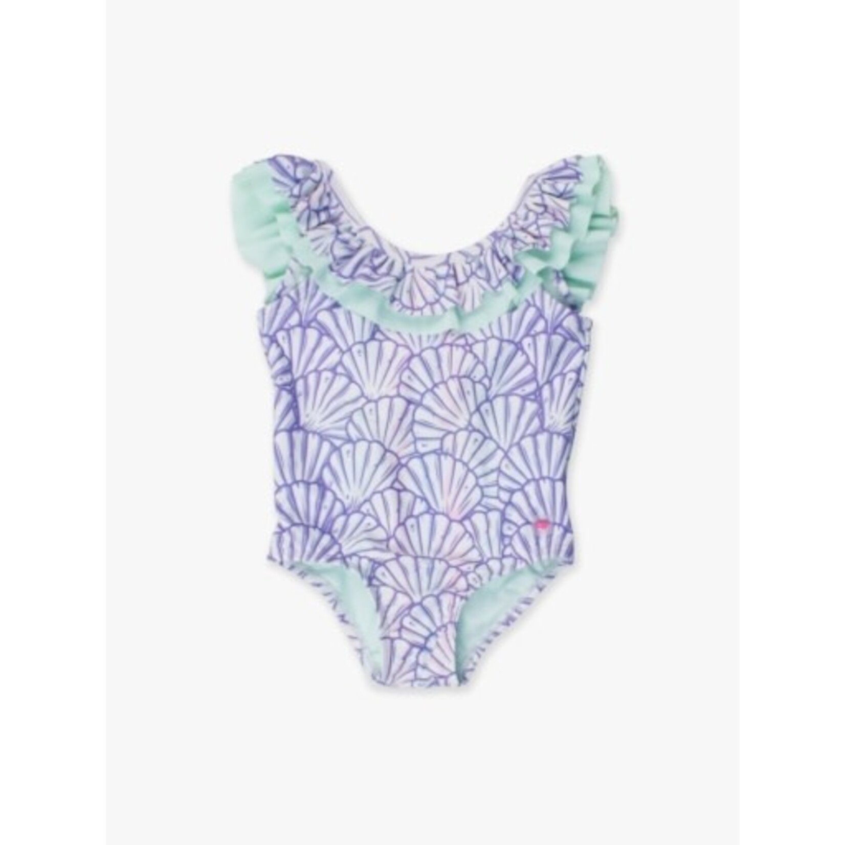 Scoopback Ruffle One Piece