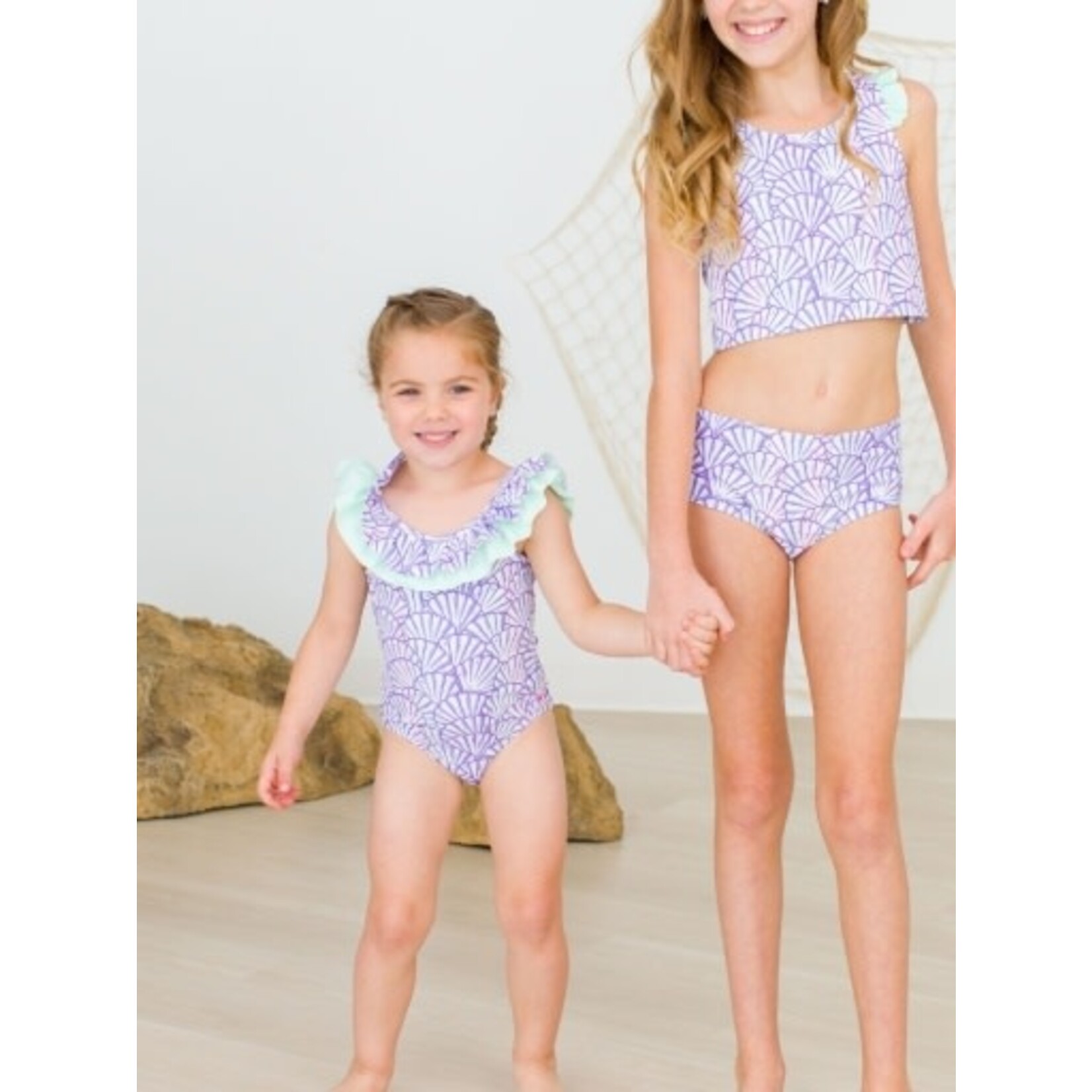 Scoopback Ruffle One Piece