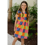 Briton Court Orange Collins Pocket Dress
