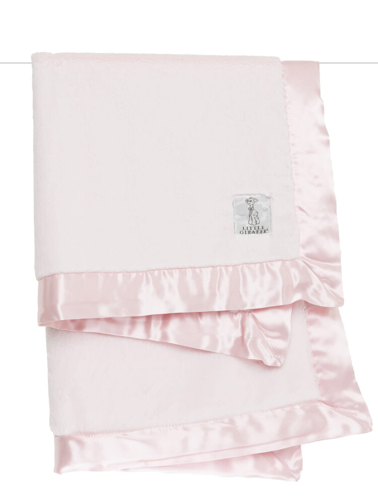 Little Giraffe Luxe Blanket-Pink