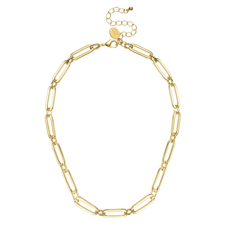 Susan Shaw Mixed Link Paperclip Necklace