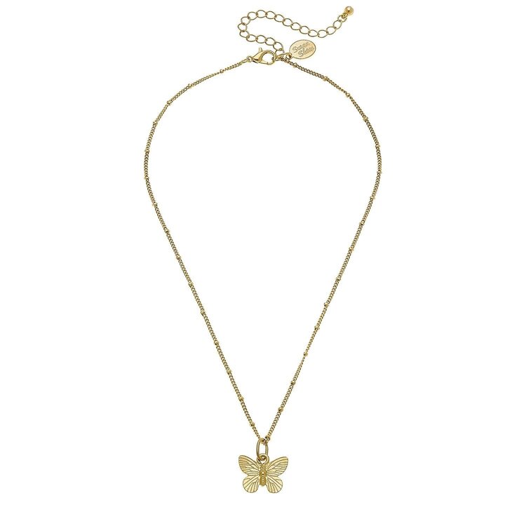 Susan Shaw Dainty Butterfly Necklace