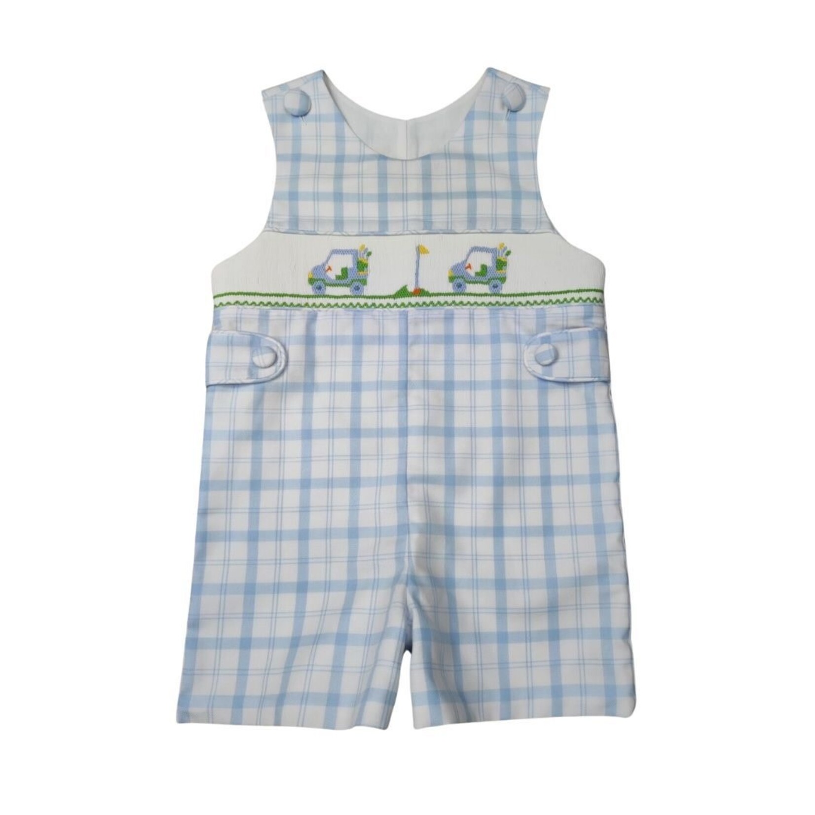 Delaney Blue Plaid Golf Smock JonJon
