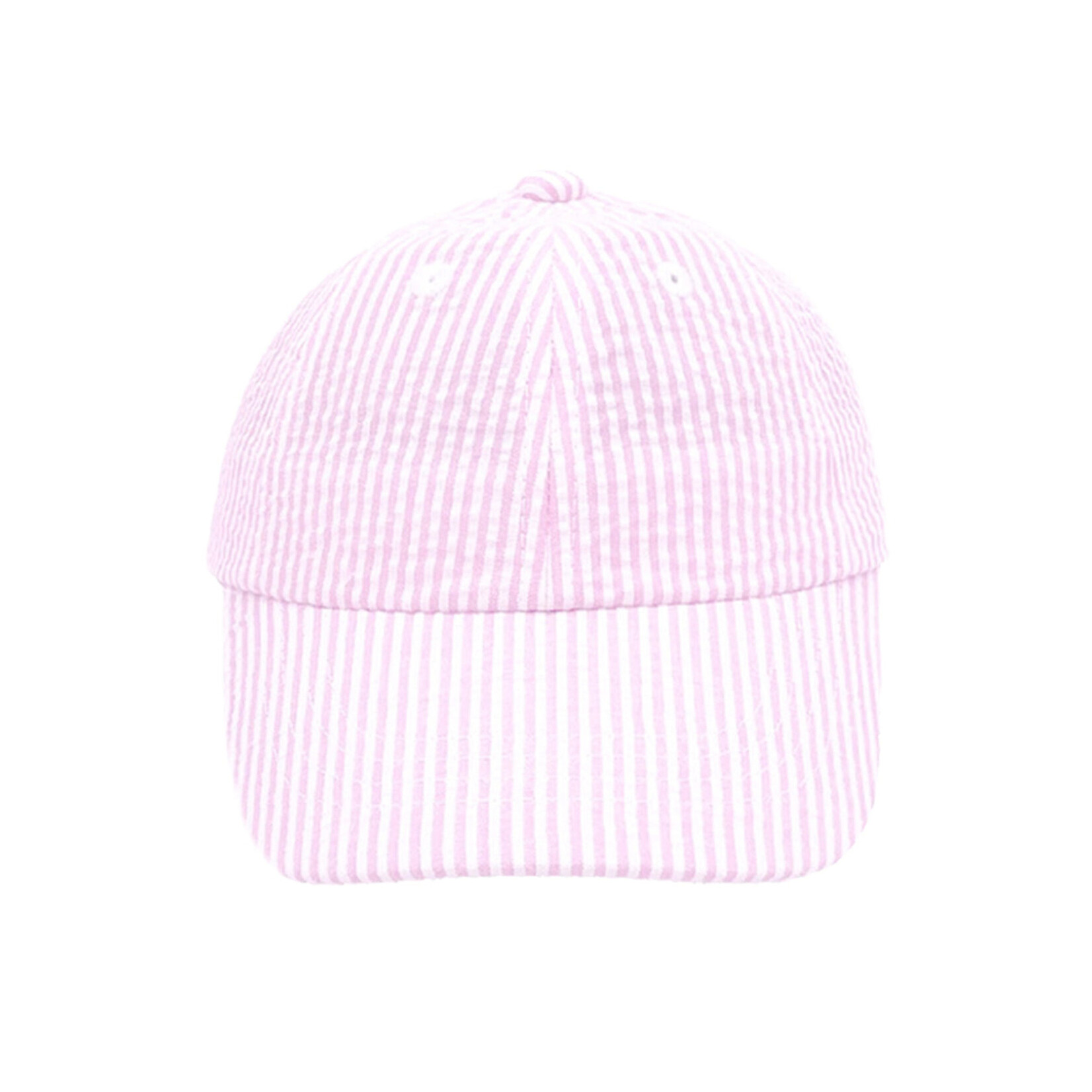 Bits & Bows Seersucker Baseball Hat