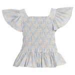 Bisby Blue Ditsy Floral India Top