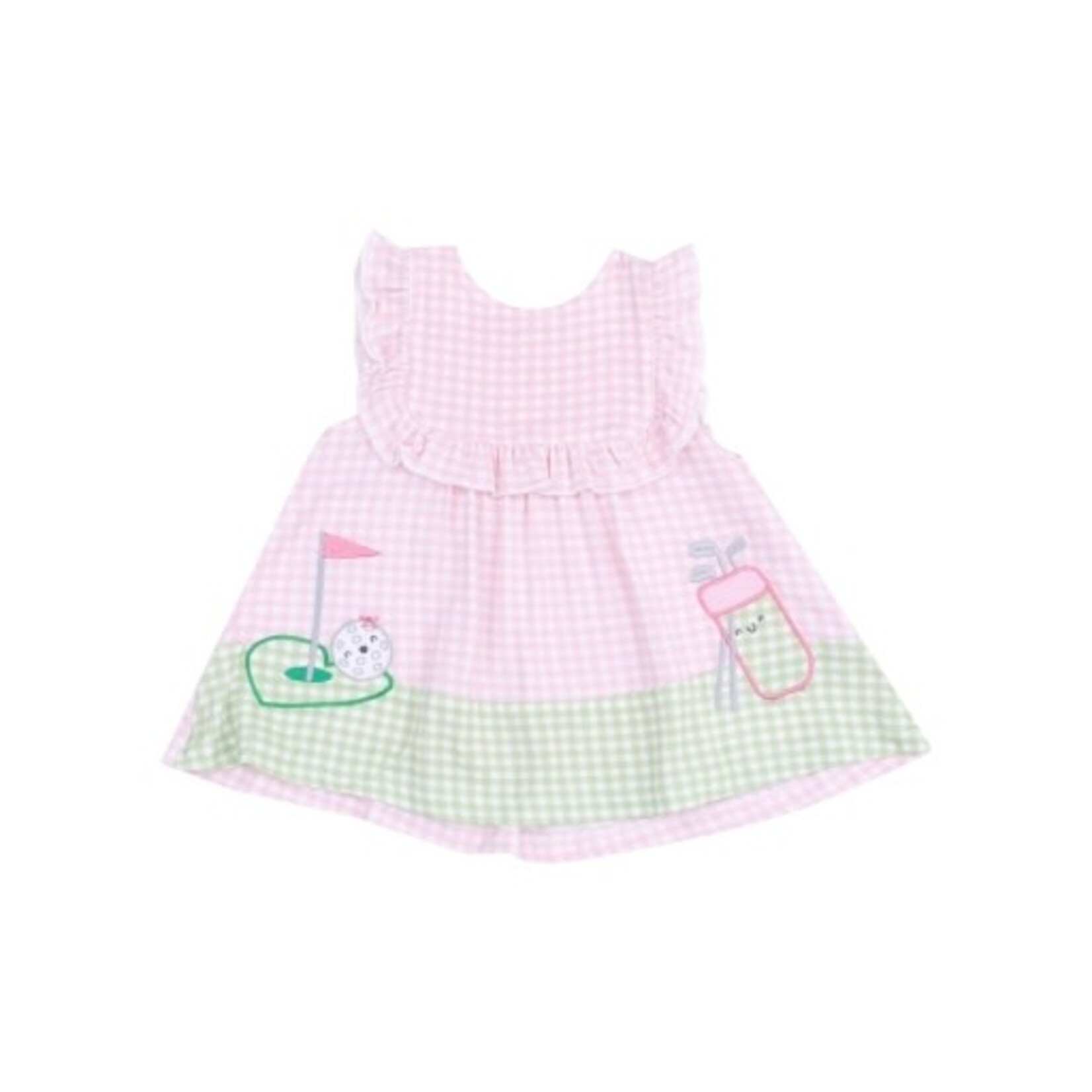 Angel Dear Golf Pink Mini Gingham Set