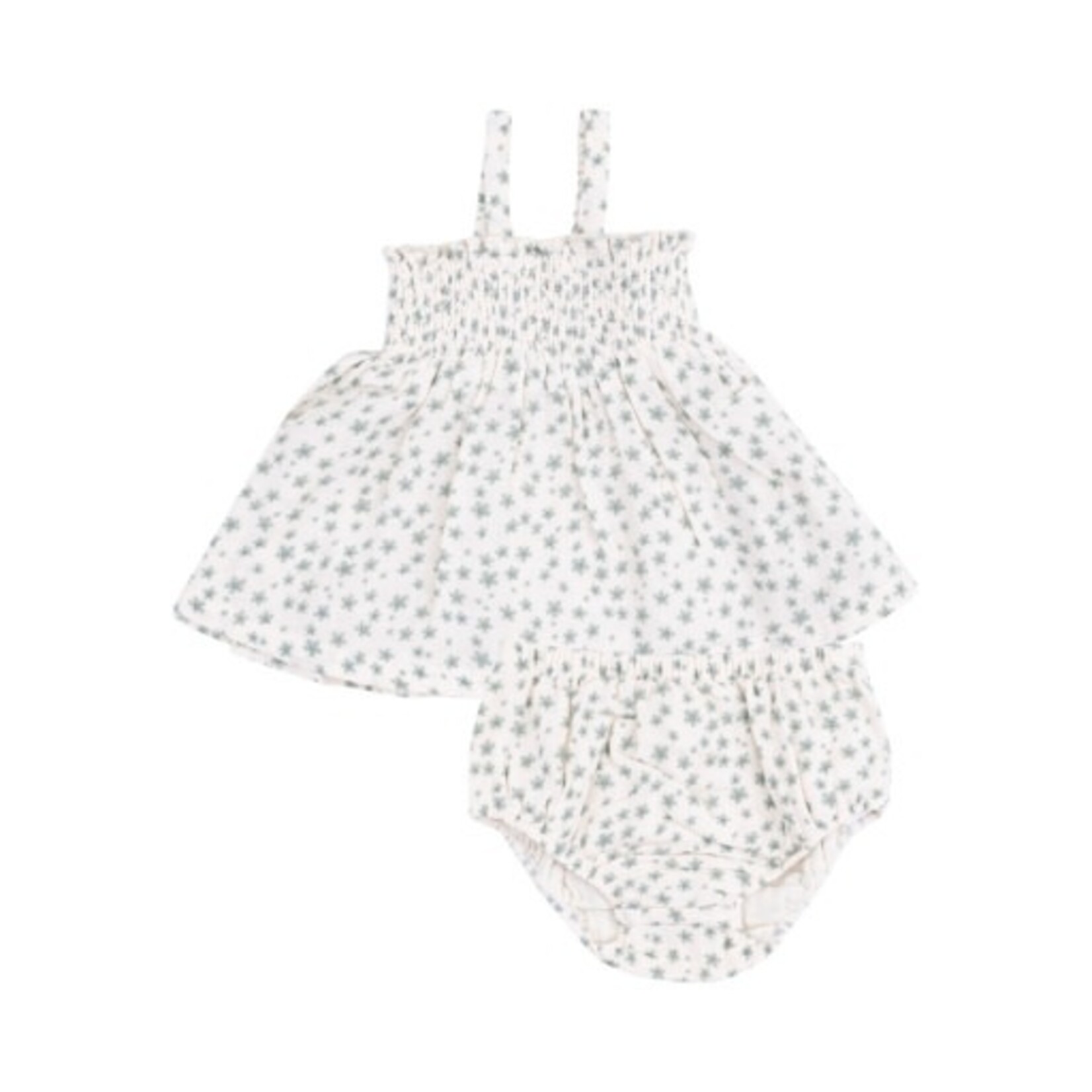 Angel Dear Jadeite Simple Floral Smocked Set