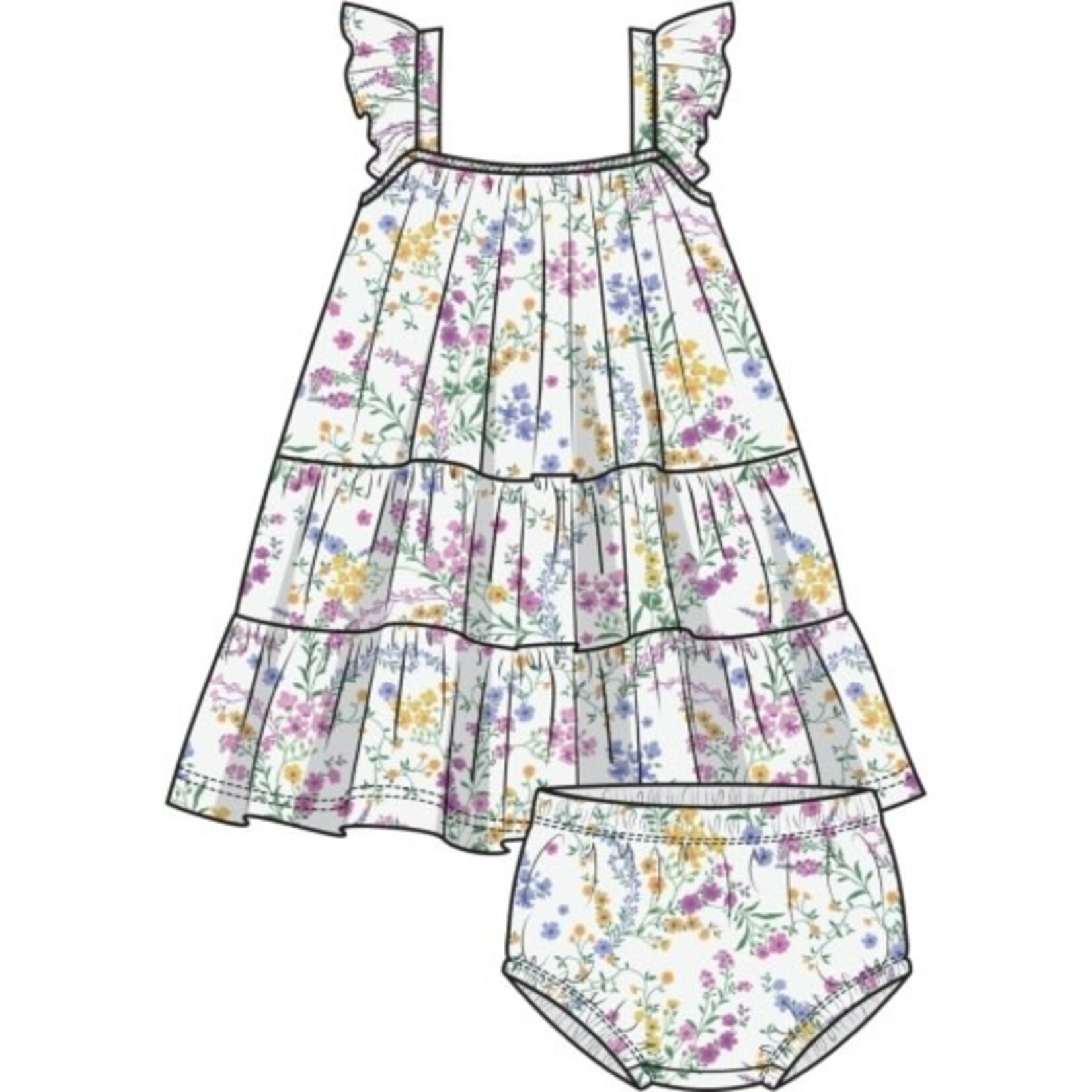 Angel Dear Cottage Climbing Floral Sundress