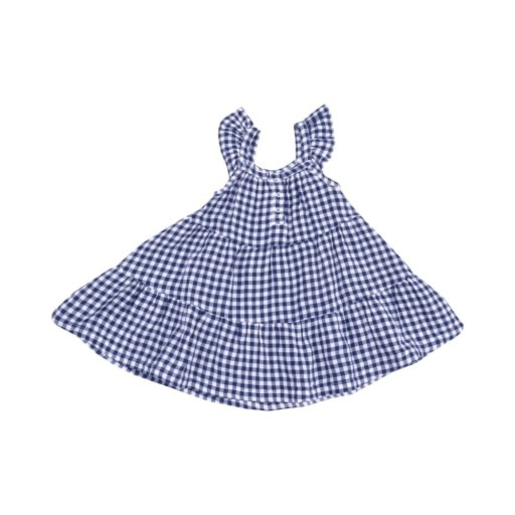 Angel Dear Navy Gingham Twirly Sundress