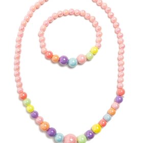 Great Pretenders Pearly Pastel Necklace and Bracelet