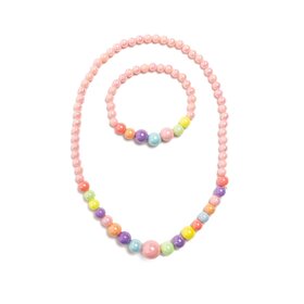 Great Pretenders Pearly Pastel Necklace and Bracelet