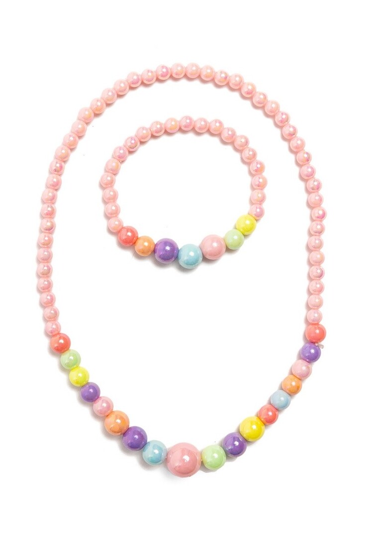 Great Pretenders Pearly Pastel Necklace and Bracelet
