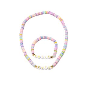 Great Pretenders Cute Smile Necklace & Bracelet Set