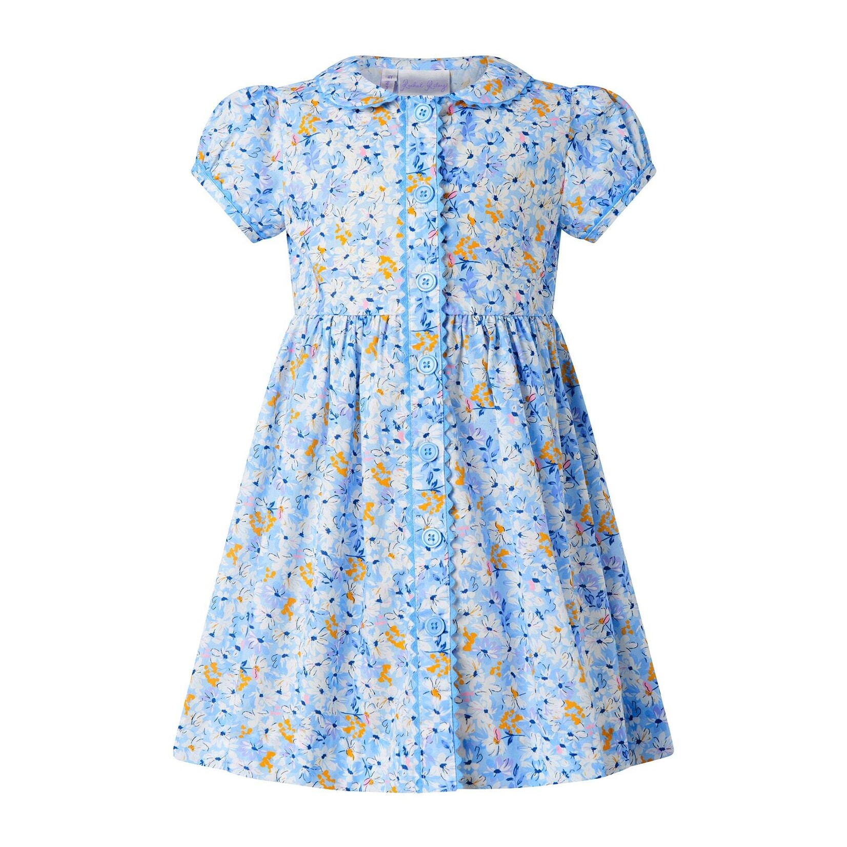 Rachel Riley Daisy Button Front Dress