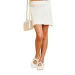 Tractr White Sweater Skirt