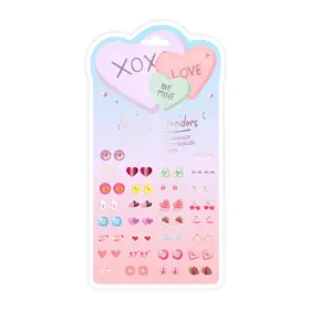 Great Pretenders Candy Heart Sticker Earrings