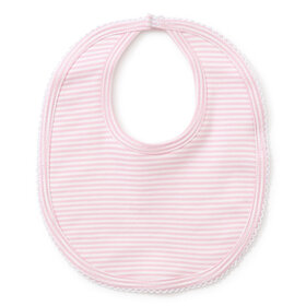 Kissy Kissy Pink Stripe Bib