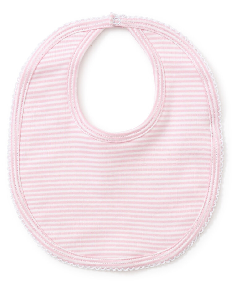 Kissy Kissy Pink Stripe Bib
