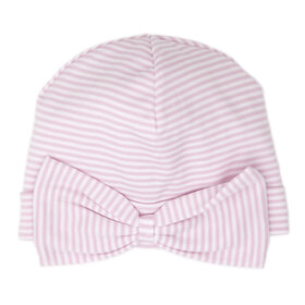 Kissy Kissy Pink Stripe Bow Hat
