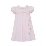 Claire & Charlie Pink Stripe Balloon Dress