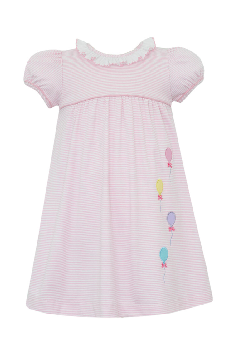 Claire & Charlie Pink Stripe Balloon Dress