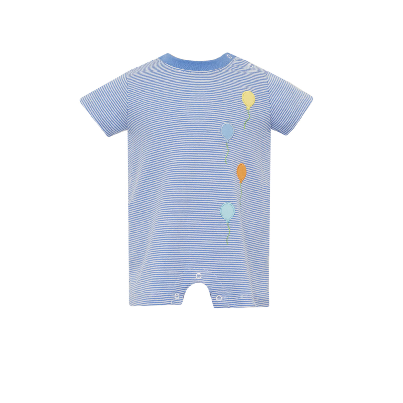 Claire & Charlie Blue Stripe Balloon Romper