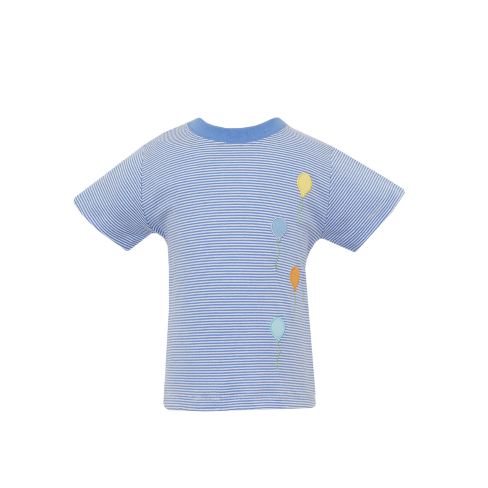 Claire & Charlie Blue Stripe Balloon Shirt