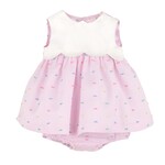 Sophie & Lucas Pink Plumetti Party Scallop Dress