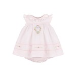 Sophie & Lucas Pink Dotted Ruffle Float Dress