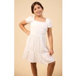 Sadie & Sage White Sugarloaf Back Tie Dress