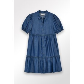 Molly Bracken Tiered Denim Dress