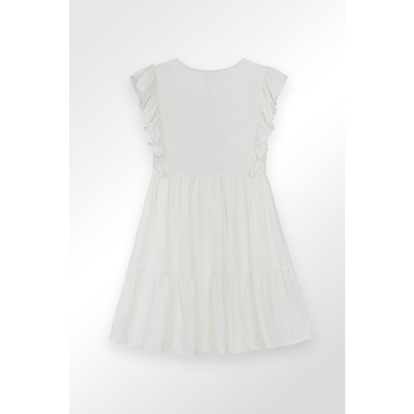 Molly Bracken White Lace Top Dress