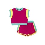 Set Athleisure Ellie Set Power Pink/Yellow