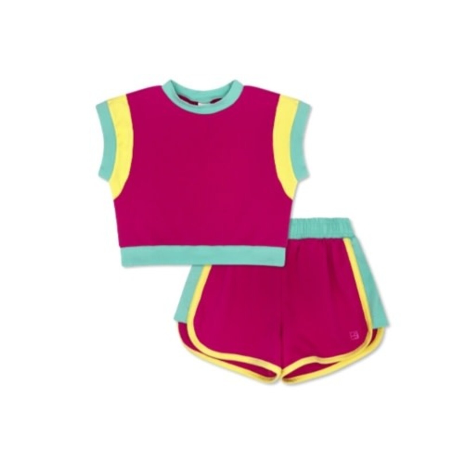 Set Athleisure Ellie Set Power Pink/Yellow