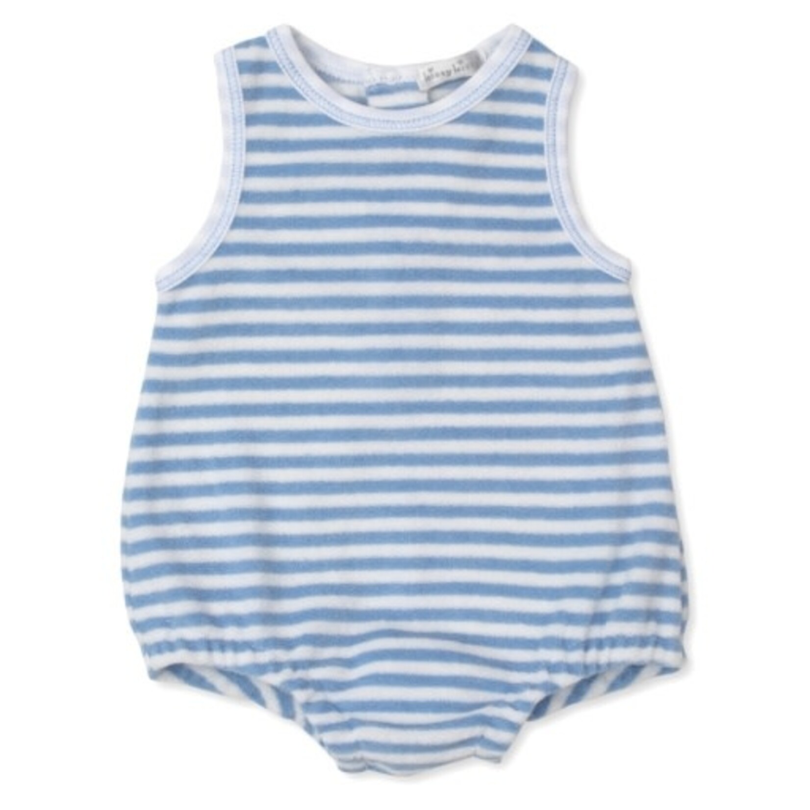 Kissy Kissy Lt Blue Cabana Stripe Terry Bubble