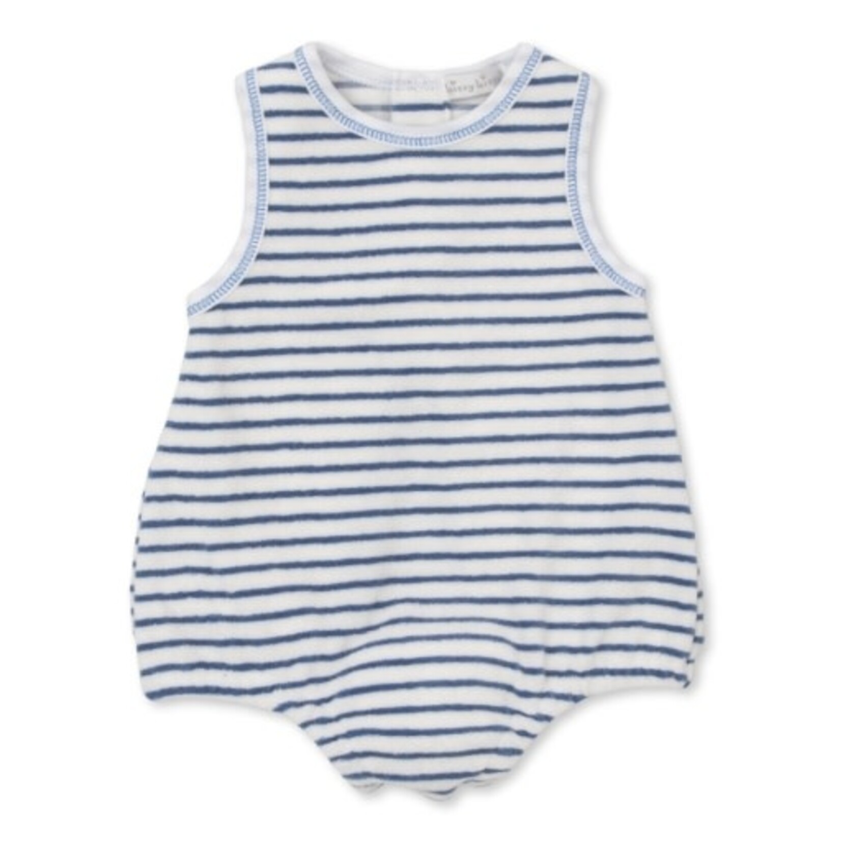 Kissy Kissy Blue Cabana Stripe Terry Bubble