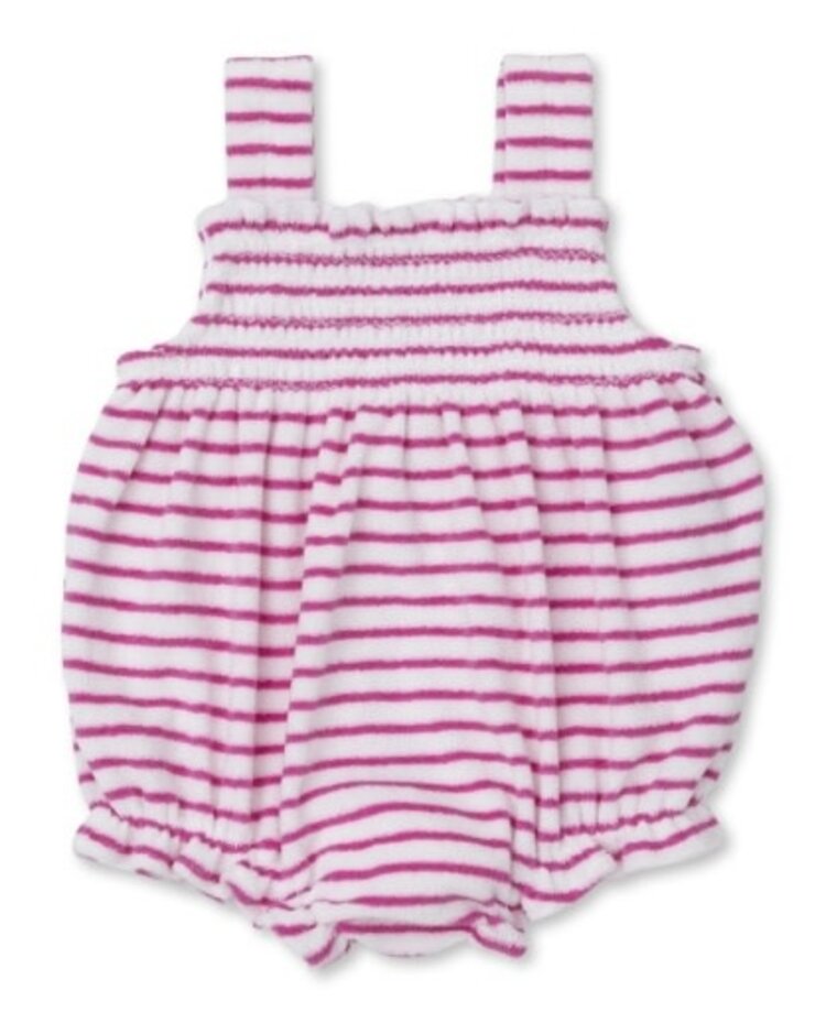 Kissy Kissy Fuchsia Stripe Terry Bubble