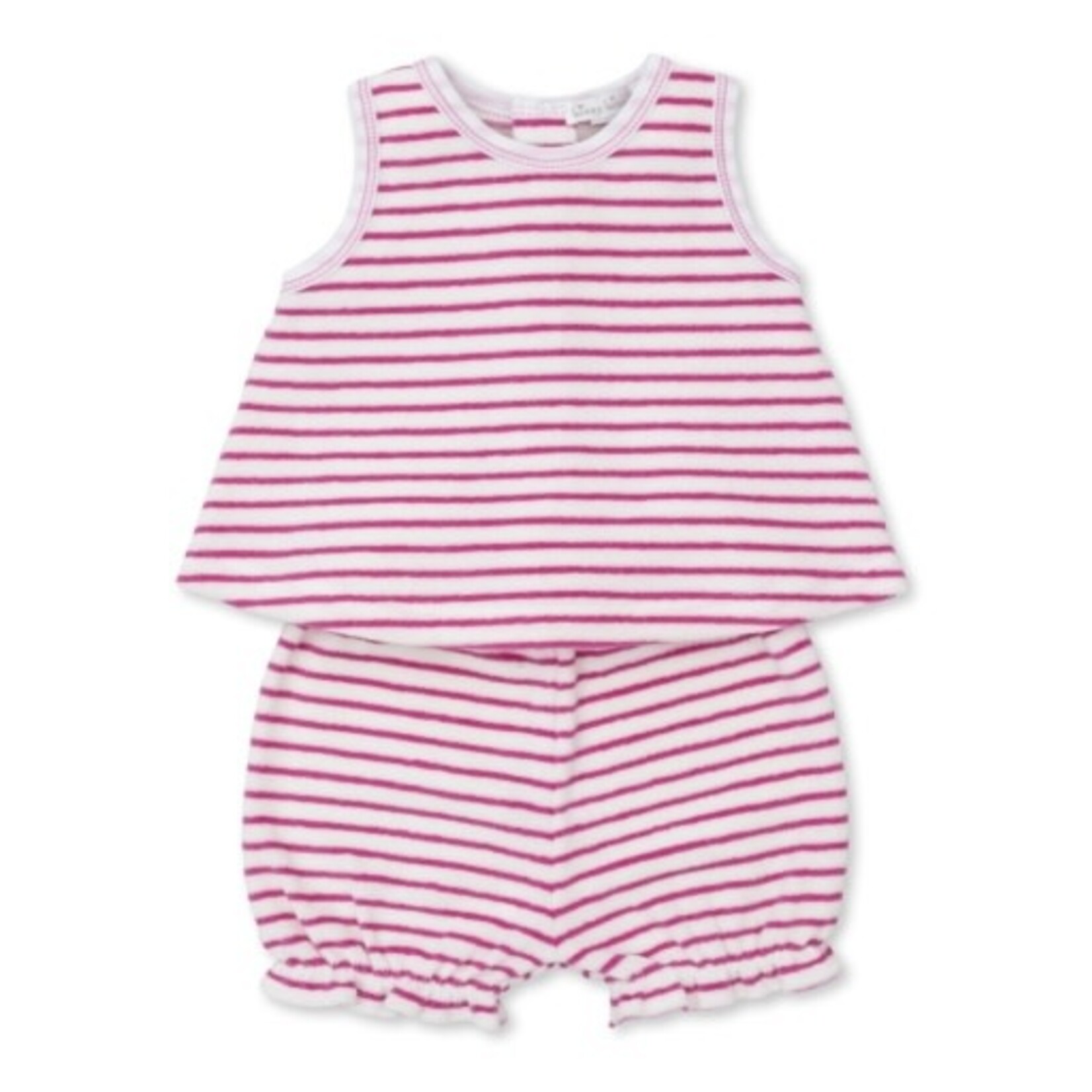 Kissy Kissy Fucshia Stripe Cabana Sunsuit Set