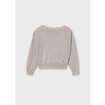 Mayoral Tan Ribbed Detail Sweater