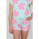 Paper Flower Flowers pattern shorts